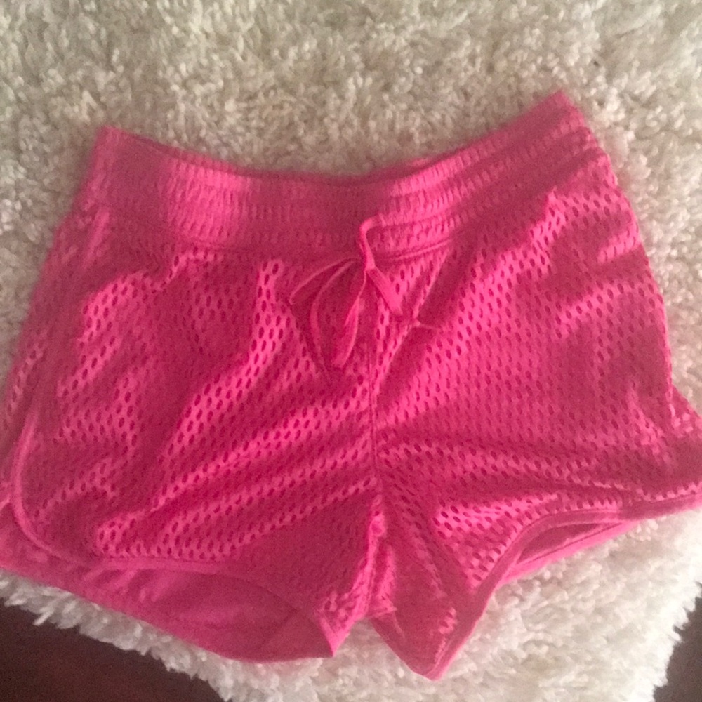 Cute hot pink Jockey fully lined running shorts